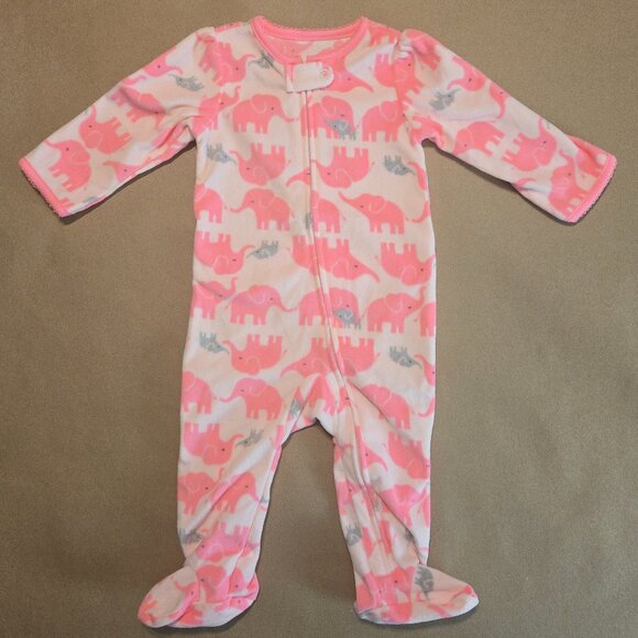 Carter's Simple Joy Elephant Sleep N Play Onesie - NWOT - Picture 1 of 8